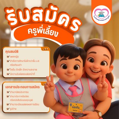 โรงเรียนอนุบาลเทศบาลนครภูเก็ต เปิดรับสมัคร “ครูพี่เลี้ยง”